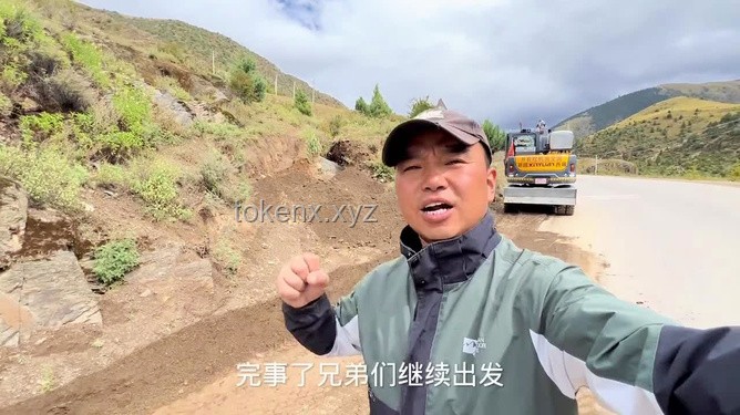 **开着挖机全国游，贵州山洪中的生死救援🚜💦**